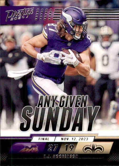 TJ Hockenson, Any Given Sunday, 2024 Panini Prestige Football NFL