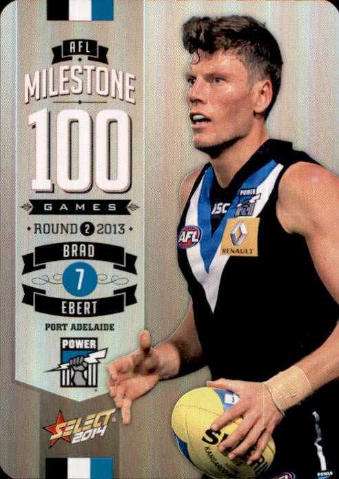 Brad Ebert, 100 Game Milestone, 2014 Select AFL Champions