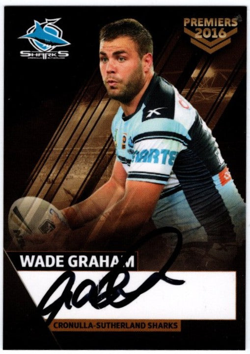 2016 Cronulla Sharks Official Signed Premiers Card Set (Read Description)