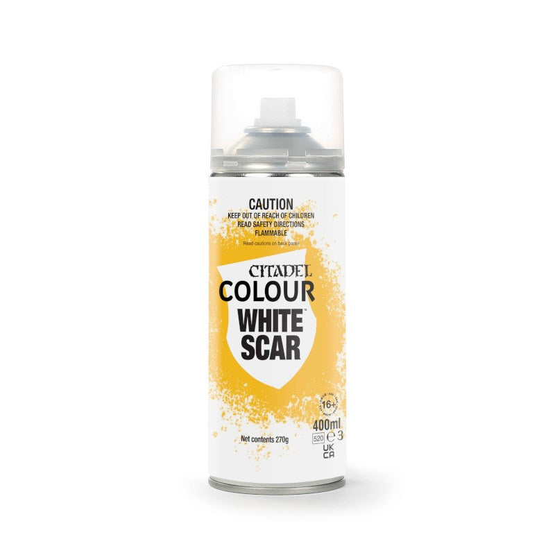 Citadel Colour Spray Paint, White Scar 62-36, 400ml