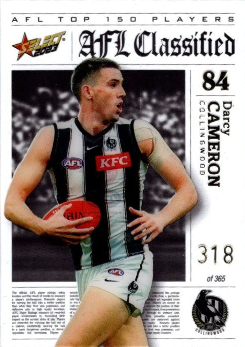 Darcy Cameron, AFL Classified, 2023 Select AFL Footy Stars