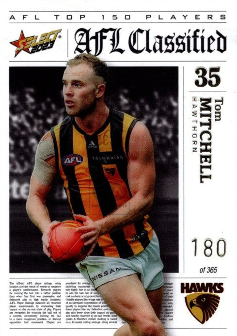 Tom Mitchell, AFL Classified, 2023 Select AFL Footy Stars