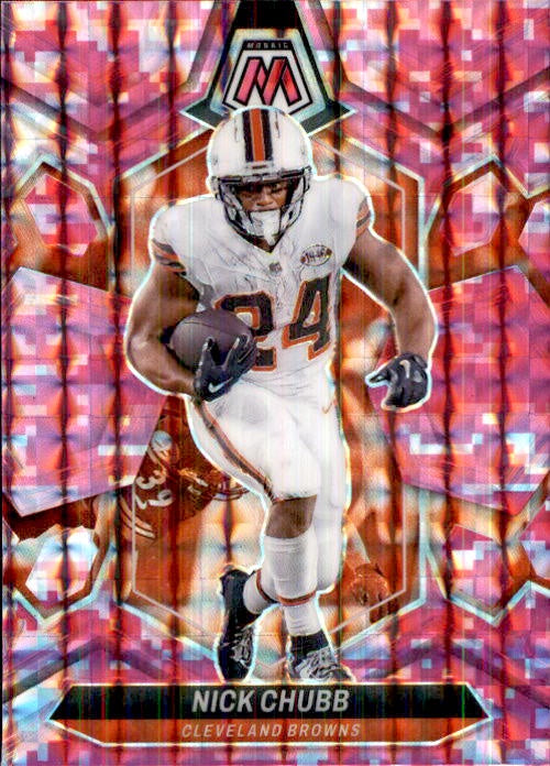 Nick Chubb, Pink Prizm, 2024 Panini Mosaic Football NFL