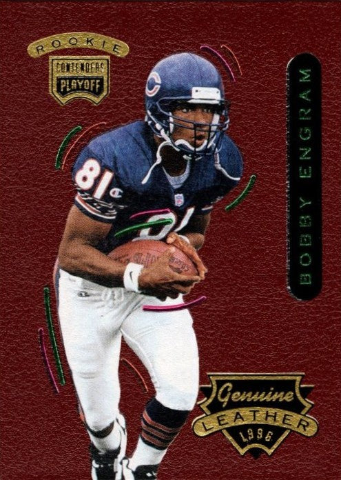 Bobby Engram, RC, #45, Genuine Leather, 1996 Playoff Contenders Football NFL
