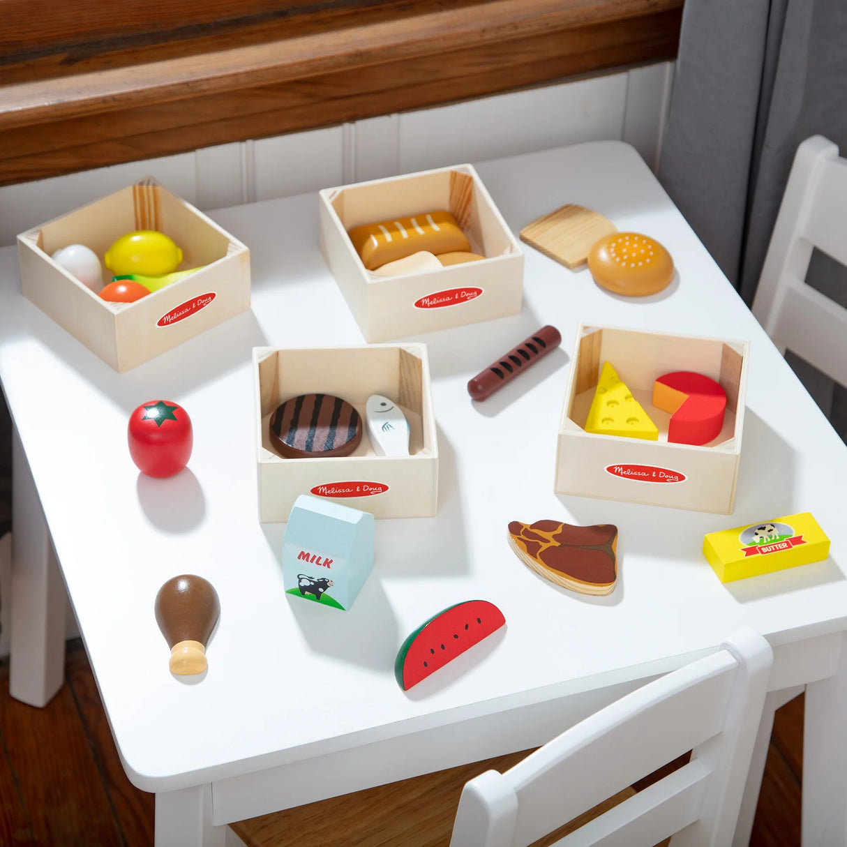 Melissa & Doug - Food Groups - Wooden Play Food