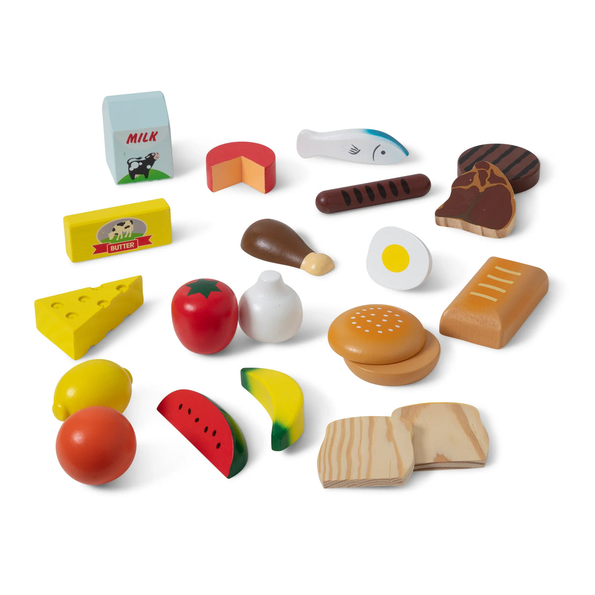 Melissa & Doug - Food Groups - Wooden Play Food