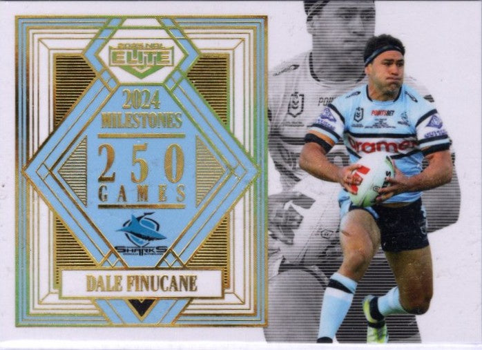 Dale Finucane, 250 Games Milestone Case Card, 2025 TLA Elite NRL