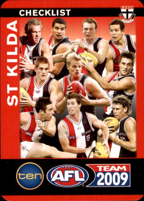 St Kilda Saints Checklist, 2009 Teamcoach AFL