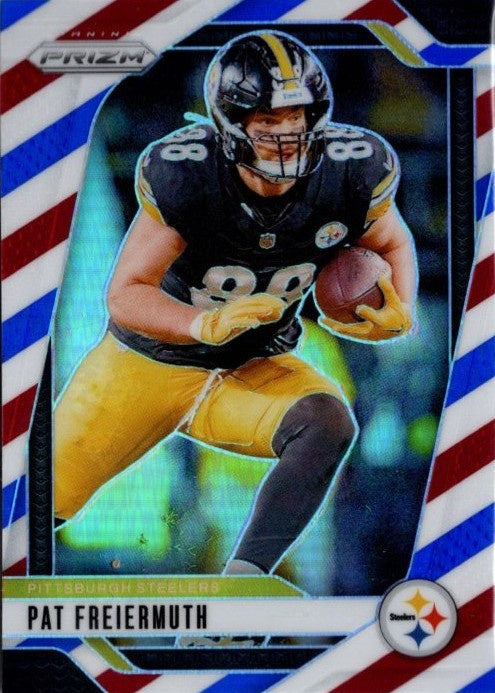 Pat Freiermuth, Red, White, Blue Prizm, 2024 Panini Prizm Football NFL