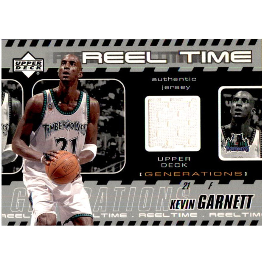 Kevin Garnett, Reel Time Jersey, 2002-03 UD Generations Basketball NBA