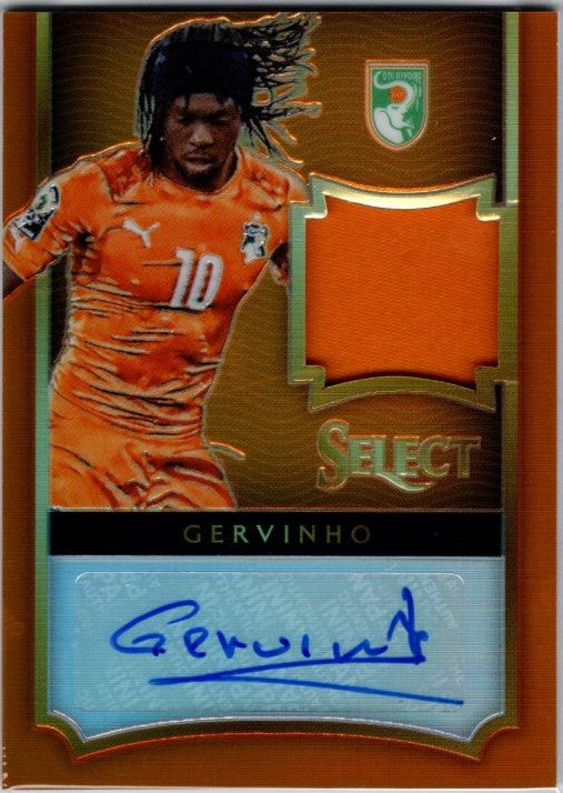 Gervinho, Jersey Autograph, 2015-16 Panini Select Soccer