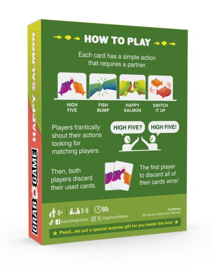 Grab & Game - Happy Salmon (By Exploding Kittens)