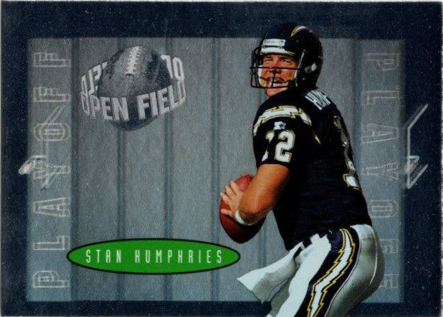 Stan Humphries, #75, Open Field, 1996 Playoff Contenders Football NFL