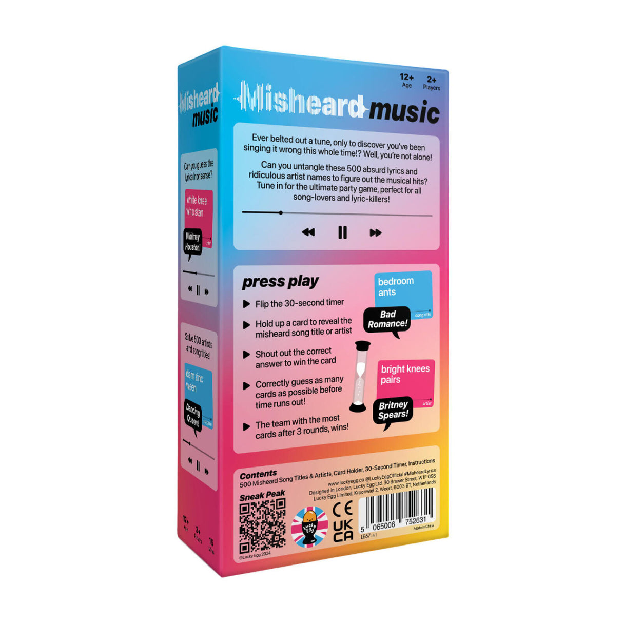Misheard Music Game