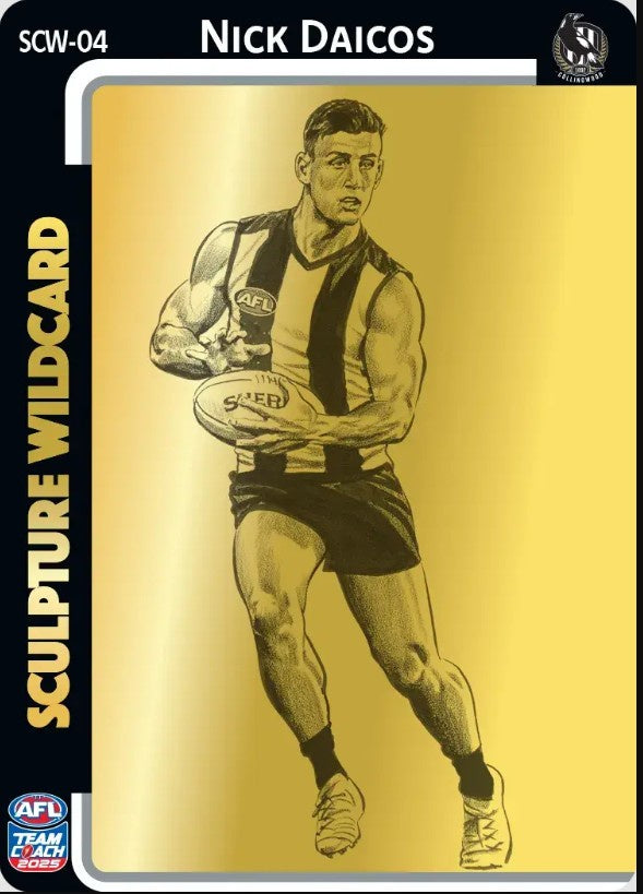 Nick Daicos, GOLD Sculpture Wildcard, 2025 Teamcoach AFL