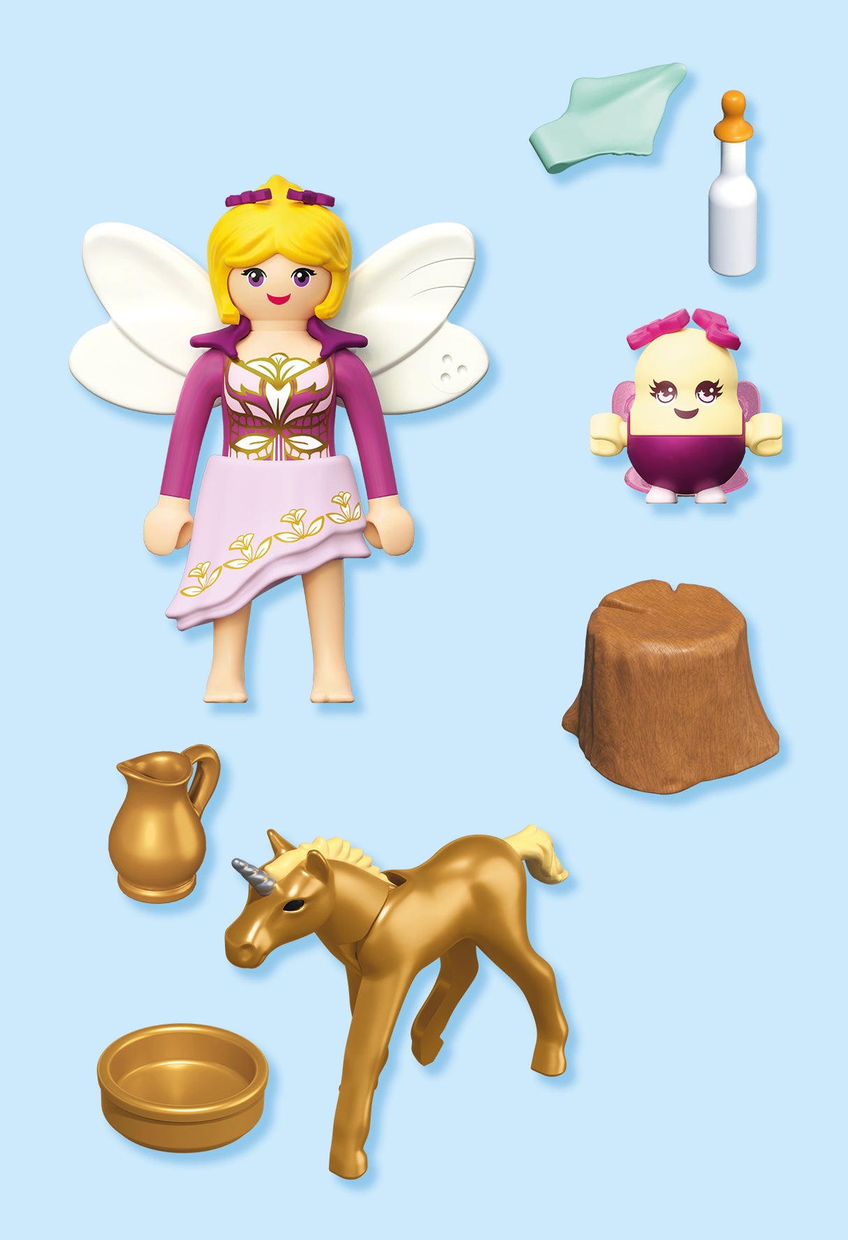 Playmobil 71844 - Golden Unicorn Foal with Fairy