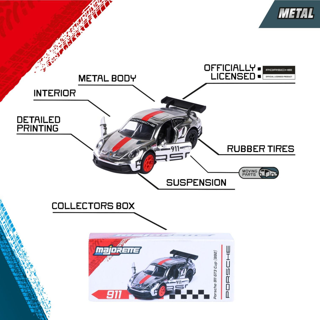 Porsche 935 K3 Vaillant - Majorette: Porsche Deluxe Cars, 1:64 Scale Diecast Car