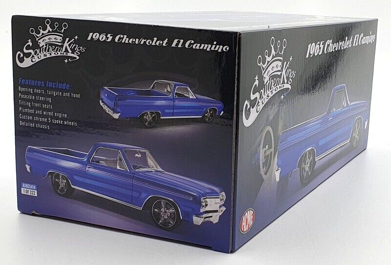 Blue 1965 Chevrolet El Camino, 1:18 Scale Diecast Car