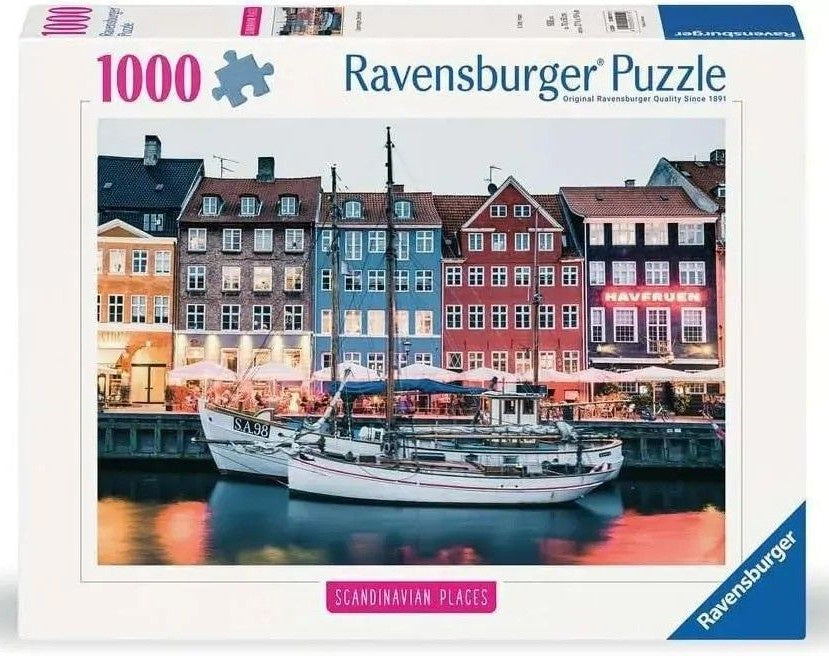 Ravensburger - Copenhagen,m Denmark - 1000 Piece Jigsaw Puzzle