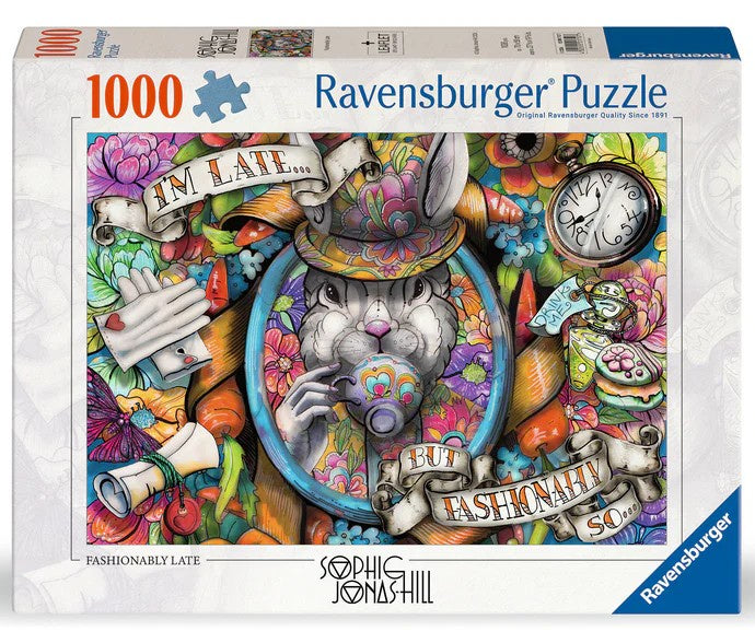 Ravensburger - Fashionably Late - 1000 Piece Jigsaw Puzzle