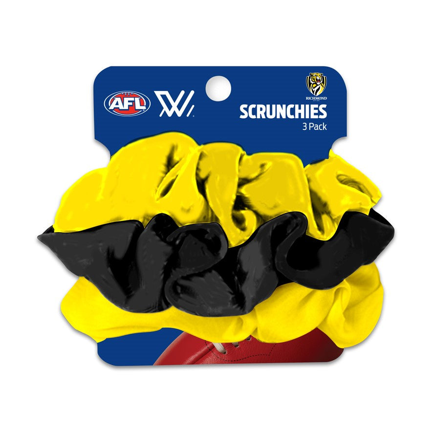 Richmond Tigers Scrunchie 3 Pack