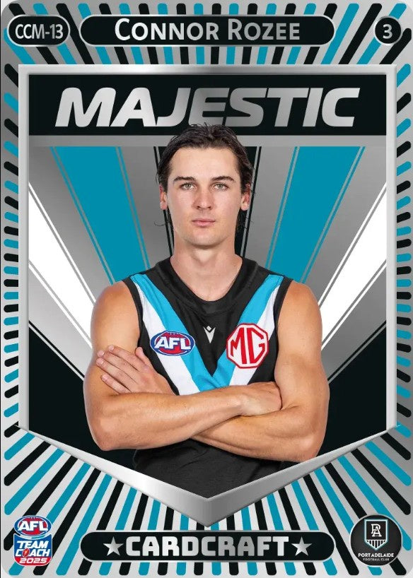 Connor Rozee, CCM-13-3, Majestic Card Craft, 2025 Teamcoach AFL