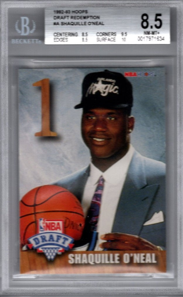 Shaquille O'Neal, Draft Redemption, 1992-93 Hoops Basketball NBA, BGS 8.5