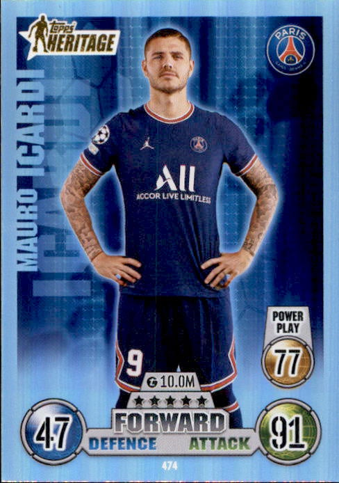 Mauro Icardi, Topps Heritage, 2021-22 Topps Match Attax UEFA Champions & Europa League