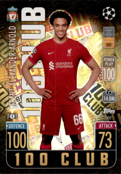 Trent Alexander-Arnold, 100 Club, 2021-22 Topps Match Attax UEFA Champions & Europa League