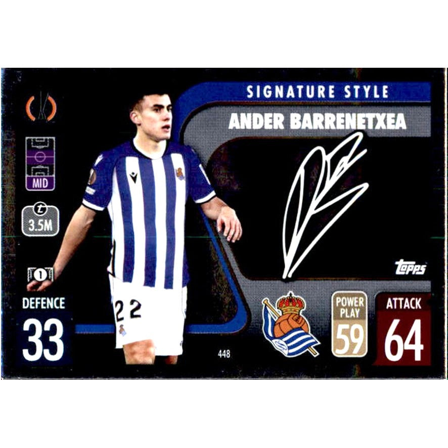 Ander Barrenetxea, Signature Style, 2021-22 Topps Match Attax UEFA Champions & Europa League