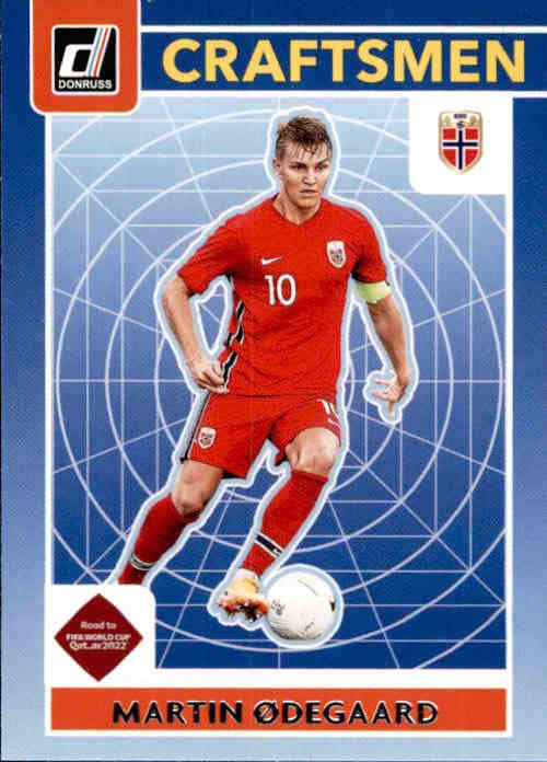 Martin Odegaard, Craftsmen, 2021-22 Panini Donruss Soccer Road To FIFA World Cup Qatar