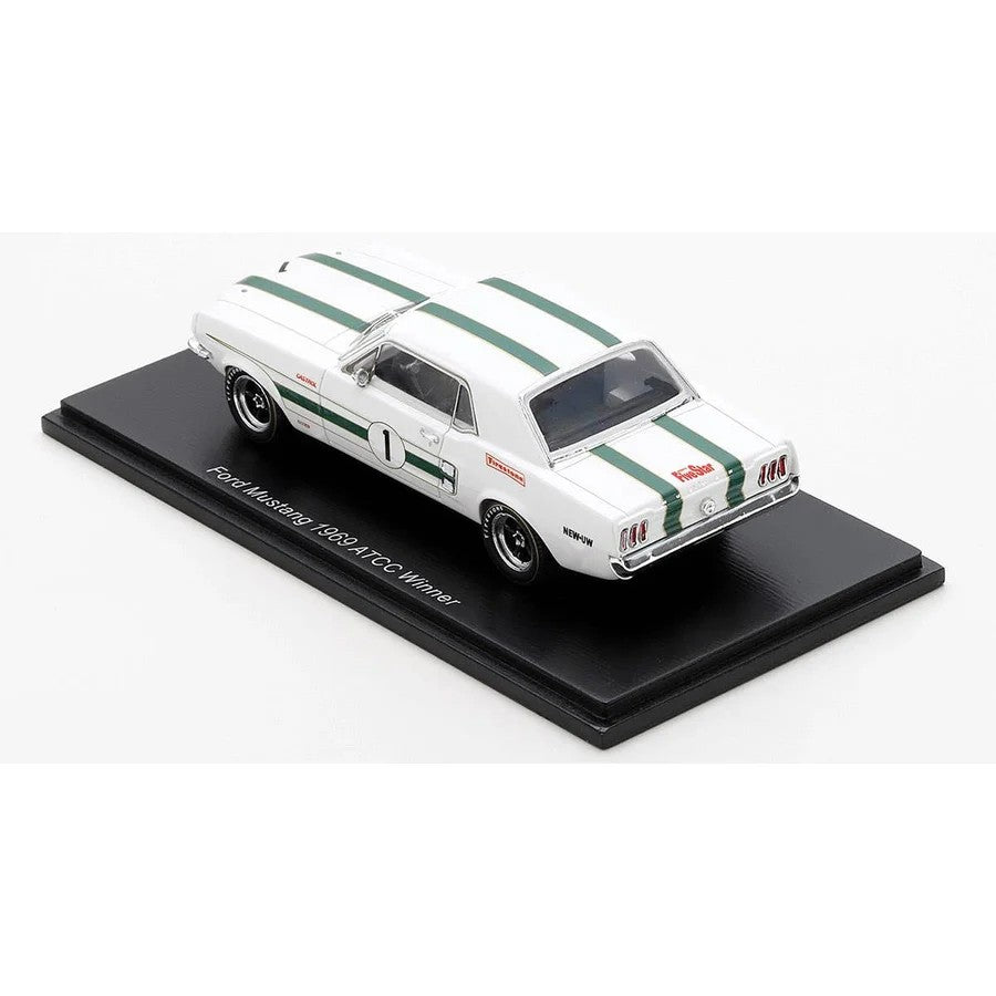 Spark SP279, FORD MUSTANG - 1969 ATCC WINNER - GEOGHEGAN - 1:43 Scale Resin Model Car
