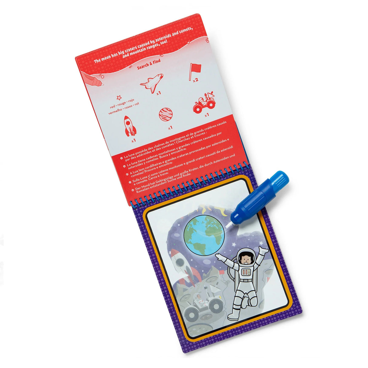 Melissa & Doug -Water Wow! Space Water- Reveal Pad – On the Go Travel Activity