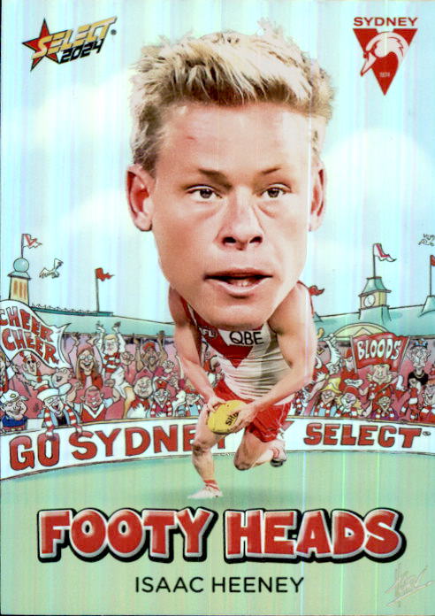 Isaac Heeney, FH78, Footy Heads, 2024 Select AFL Footy Stars