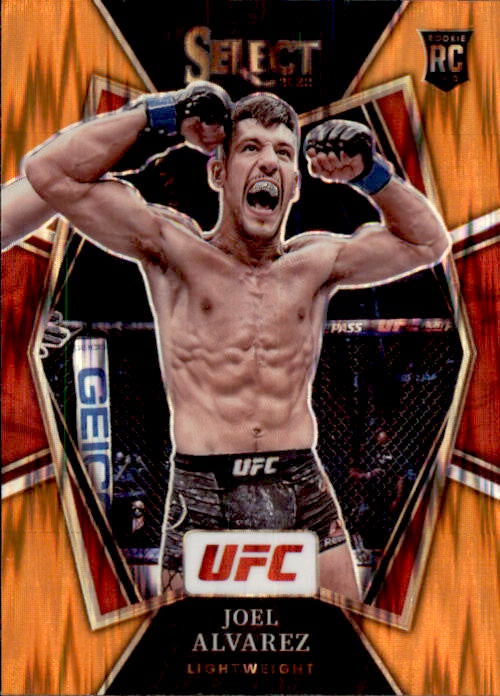 Joel Alvarez, RC, Premier Level, Orange Flash Prizm, 2022 Panini Select UFC