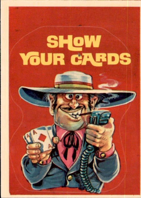 Show Your Cards, Donruss CB Dictionary Sticker Card