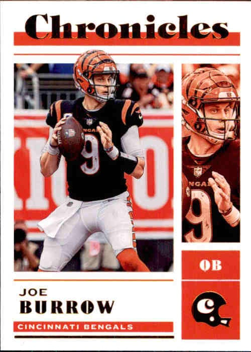 Joe Burrow, Bronze Parallel, 2022 Panini Chronicles Football NFL