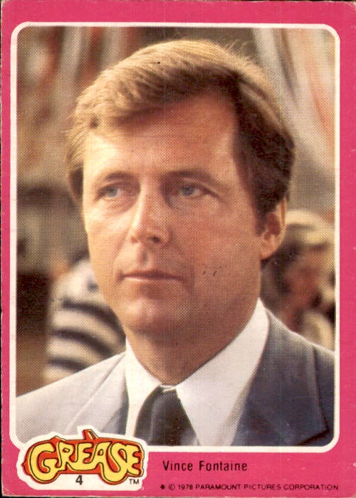 Vince Fontain, #4, 1978 Topps GREASE Collector Cards