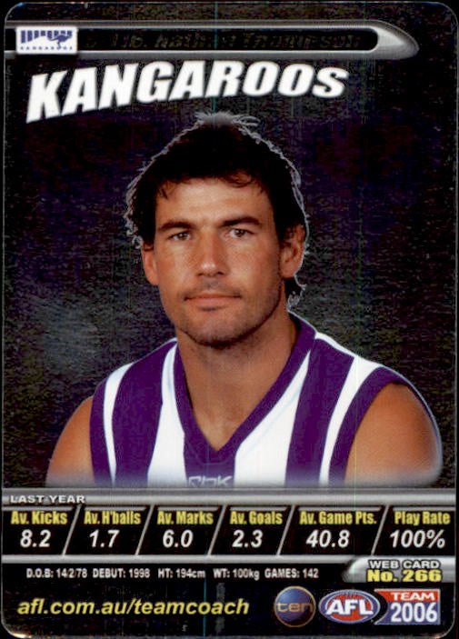 Nathan Thompson, Silver, 2006 Teamcoach AFL