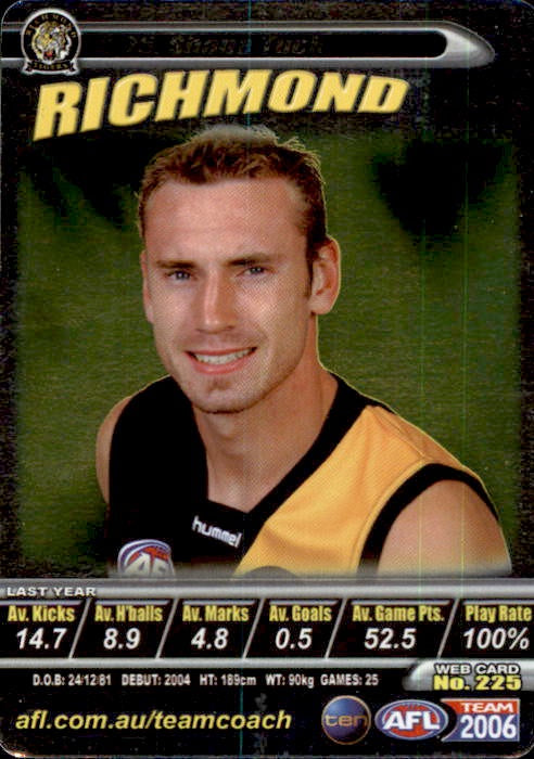 Shane Tuck, Silver, 2006 Teamcoach AFL