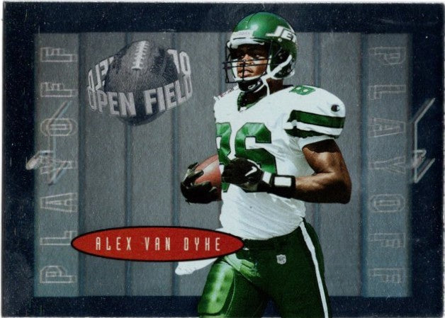 Alex Van Dyke, #80, Open Field, 1996 Playoff Contenders Football NFL