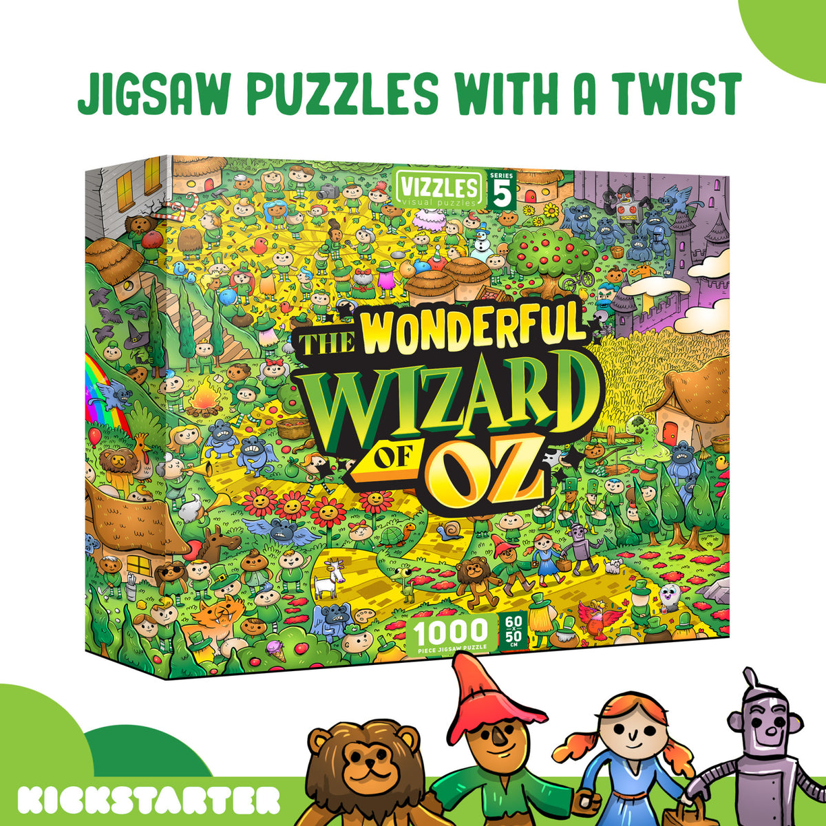 Vizzles The Wonderful Wizard Of Oz 1000pc Jigsaw Puzzle