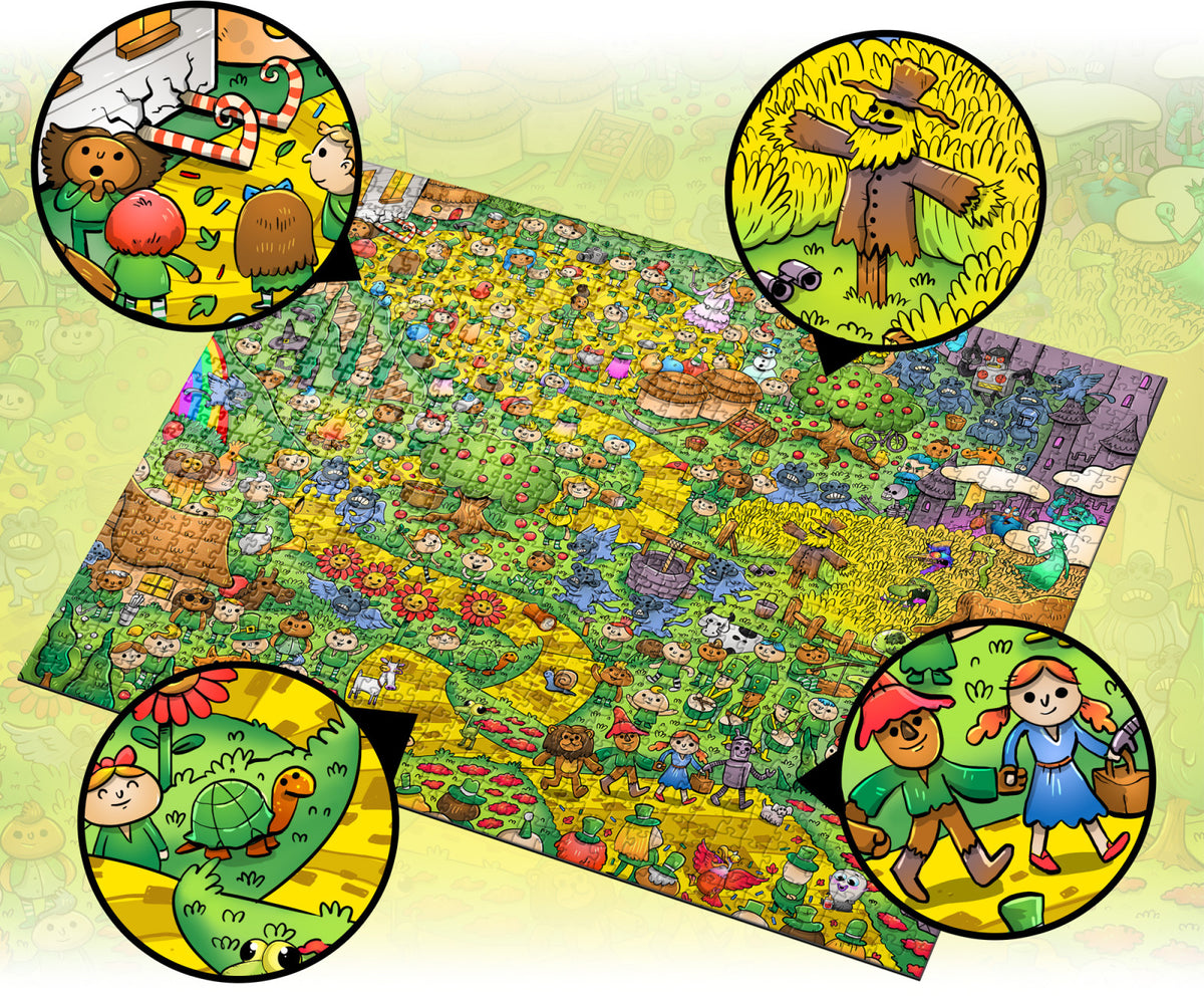 Vizzles The Wonderful Wizard Of Oz 1000pc Jigsaw Puzzle