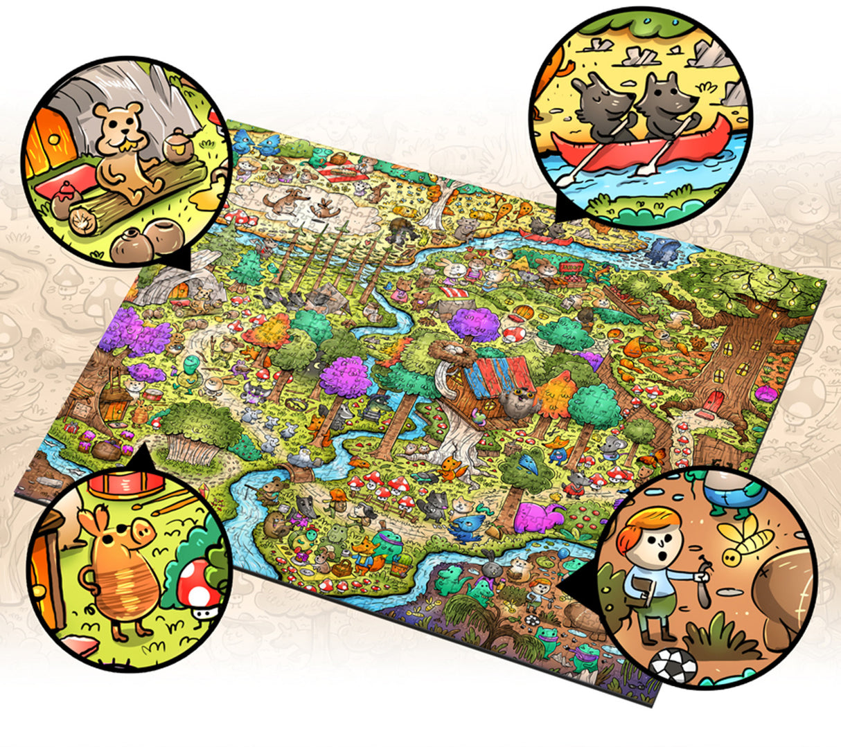 Vizzles Winnie-the-Pooh 1000pc Jigsaw Puzzle