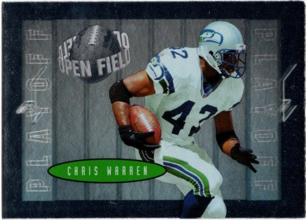 Chris Warren, #72, Open Field, 1996 Playoff Contenders Football NFL