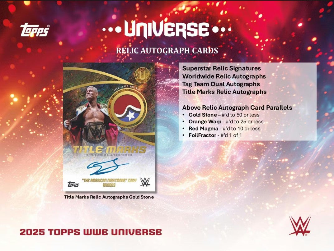 2025 Topps WWE Universe Wrestling Blaster Box