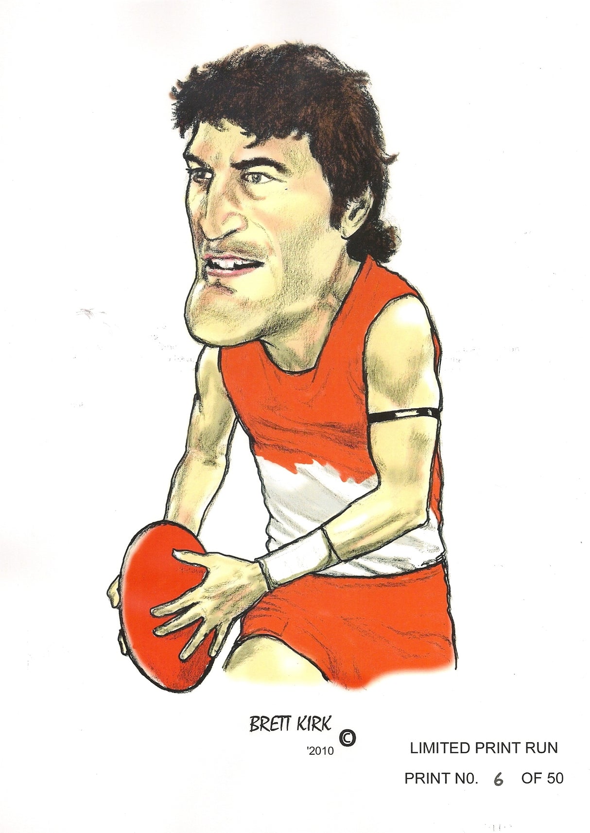 Brett Kirk, GregsArt A4 Print