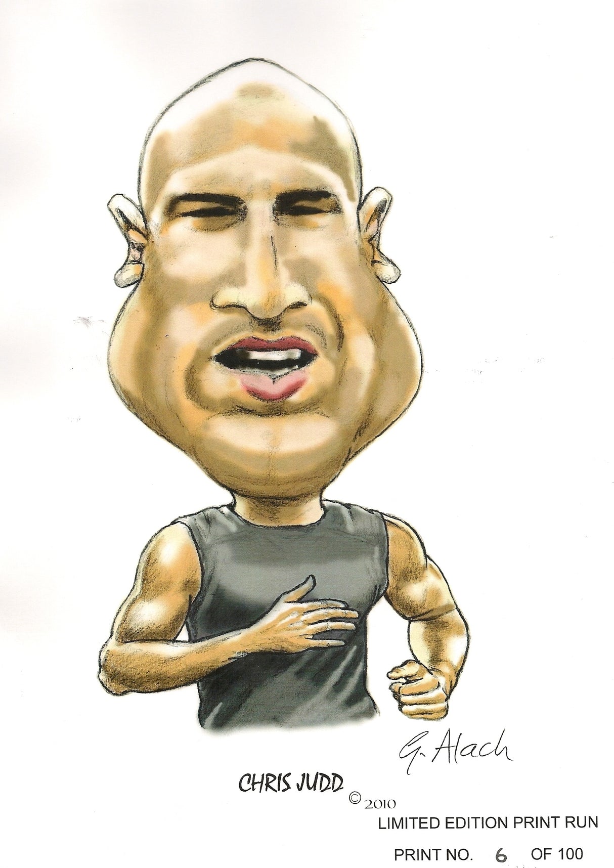 Chris Judd, GregsArt A4 Print