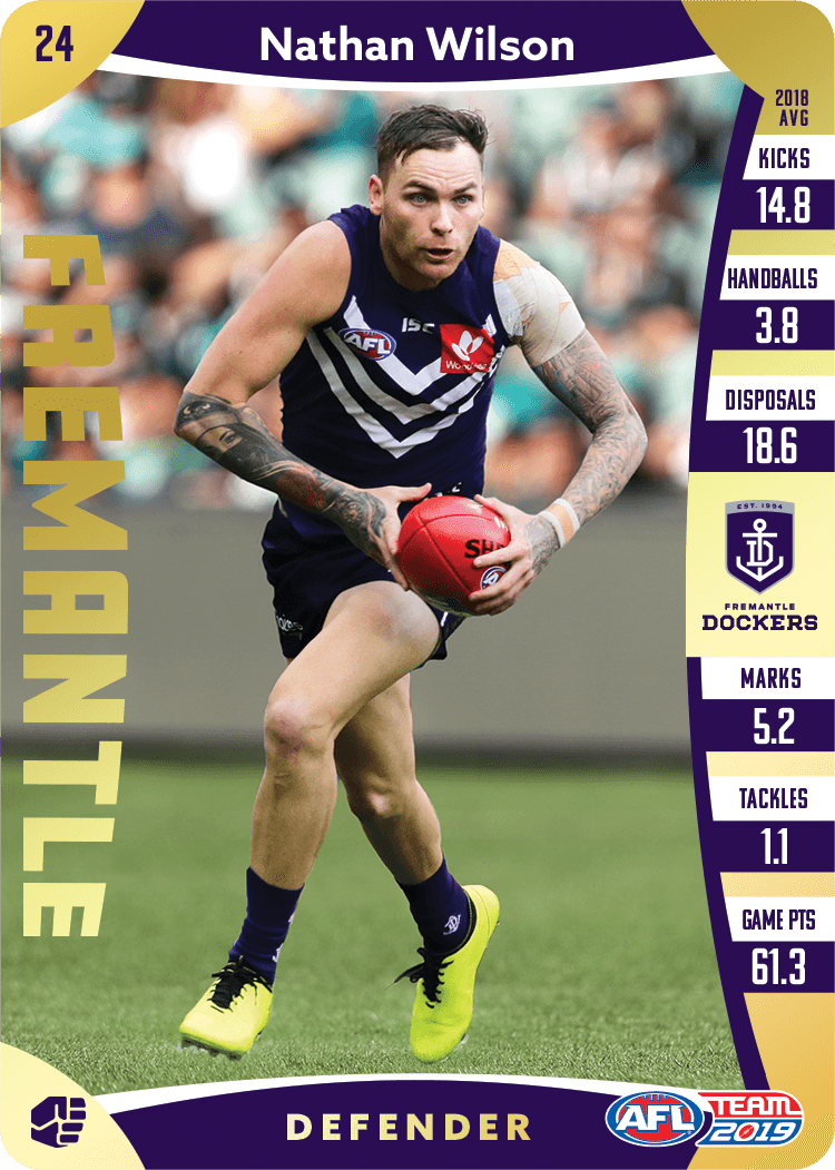 Nathan Wilson, Gold, 2019 Teamcoach AFL