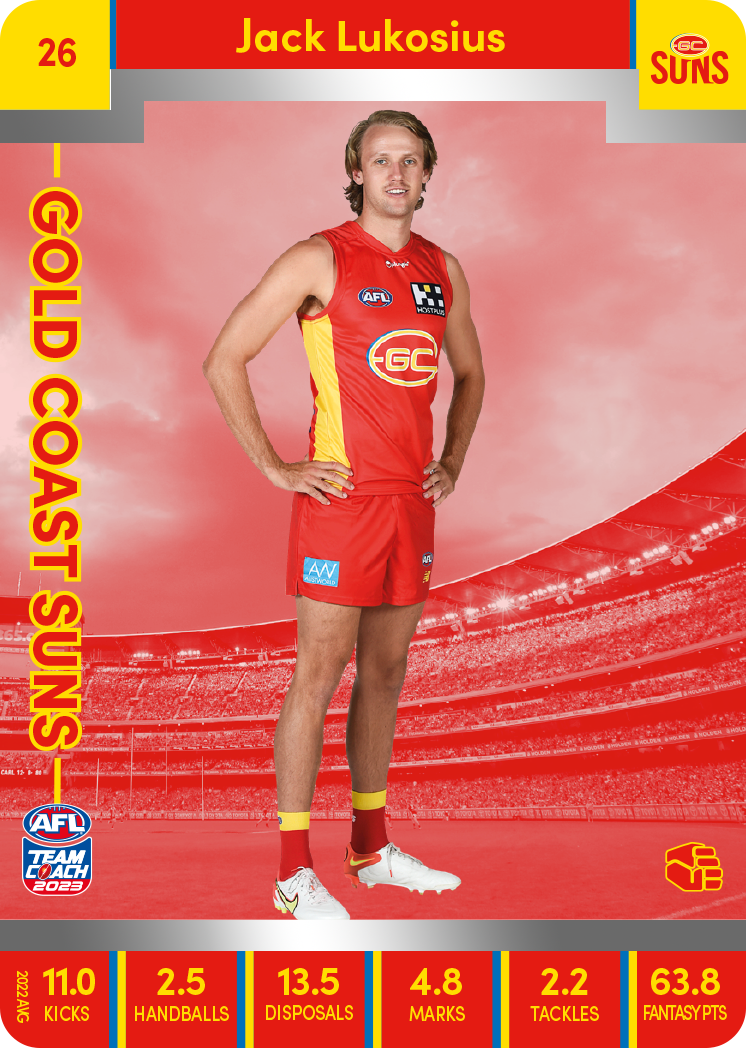 Jack Lukosius, 26, Silver Parallel, 2023 Teamcoach AFL